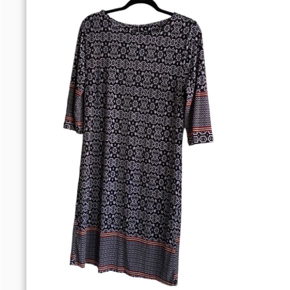 🍒 Black & White Dress!!! Coral lines!!! - Picture 5 of 9